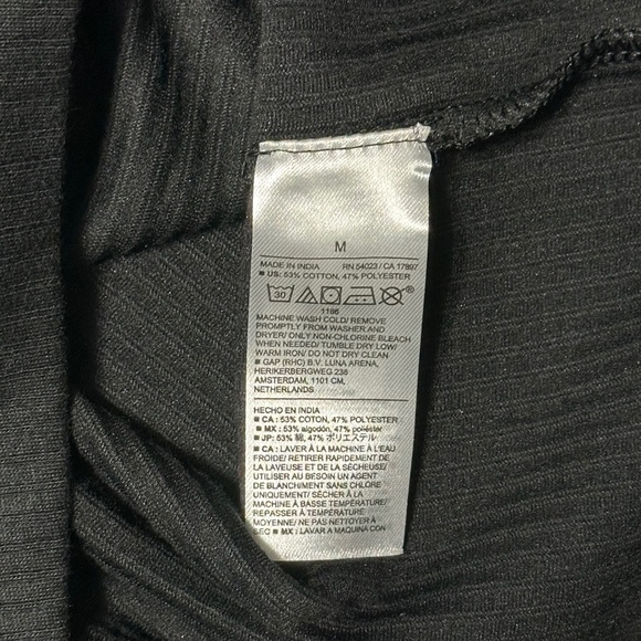 NWT Banana Republic Factory Mens Black Zip Placket Polo Size Medium - Picture 7 of 7